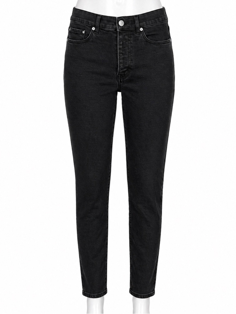 LOFT Black High-Rise Straight Petite Jeans size 6